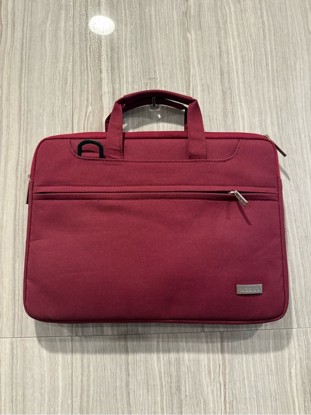 Mosiso Maroon Travel Slim Laptop Bag